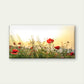 Red Poppy Field Wildflower Bloom Wall Art Canvas Office Home Room Framed 120x60cm