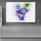 Colorful Grapes Watercolor Print 100% Australian Made Stretched Canvas Ready to Hang - KR-106