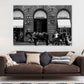 Fashion Store Front With Horse B&W Print 100% Australian Made Stretched Canvas Ready to Hang - FS - 165