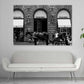 Fashion Store Front With Horse B&W Print 100% Australian Made Stretched Canvas Ready to Hang - FS - 165