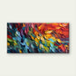 Abstract Colorful Feather Wall Art wall canvas office home room framed 120x60cm