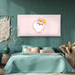 Playful Radiant Cute Bunny Wall Art Canvas Office Home Room Framed 120x60cm
