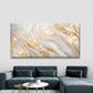 White Gold Marble Texture Wall Art Canvas Office Home Room Framed 120x60cm