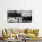 Abstract Black And White Wall Art Canvas Office Home Room Framed 120x60cm