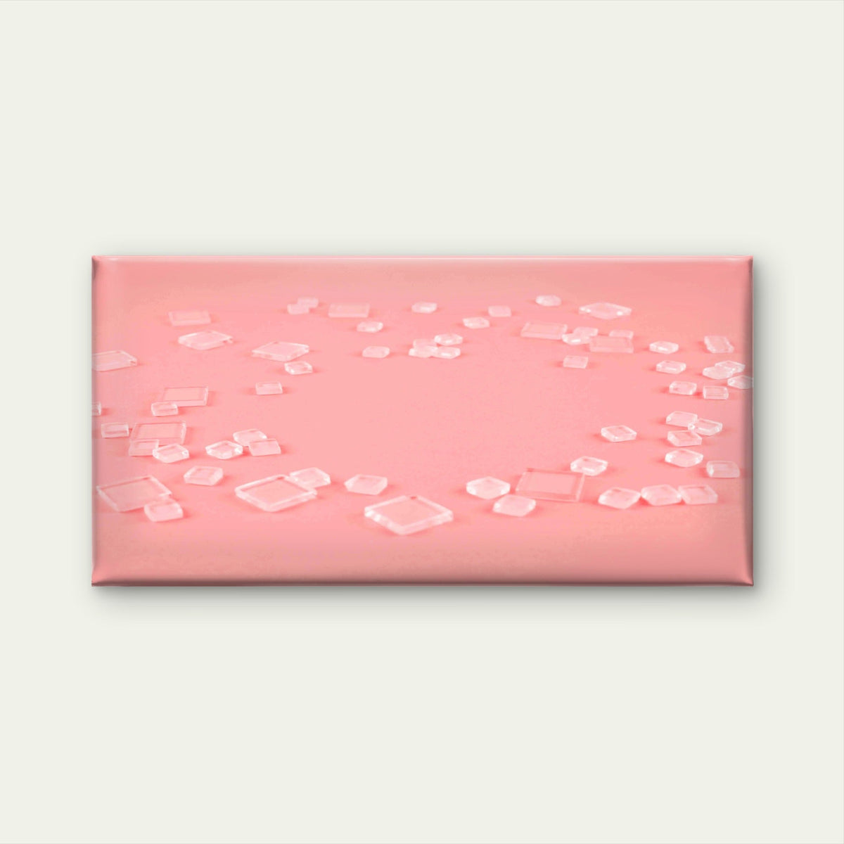 Ice Cubes Pattern Wall Art Canvas Office Home Room Framed 80x45cm