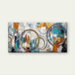 Featuring Circles And Dots Wall Art Canvas Office Home Room Framed 120x60cm
