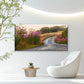 Misty Country Road Path Wall Art Canvas Office Home Room Framed 120x60cm