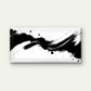 Zen Ink Brush Stroke Wall Art Canvas Office Home Room Framed 80x45cm