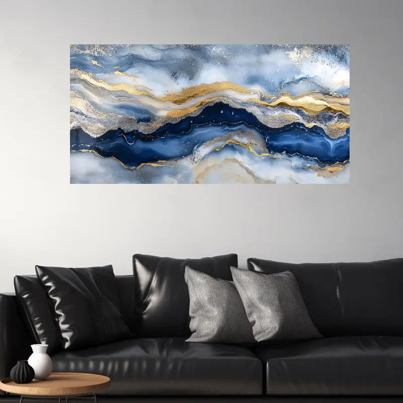 Abstract Modern Fluid Painting Wall Art wall canvas office home room framed 120x60cm