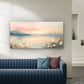 Featuring a Serene Sunset Wall Art Canvas Office Home Room Framed 120x60cm