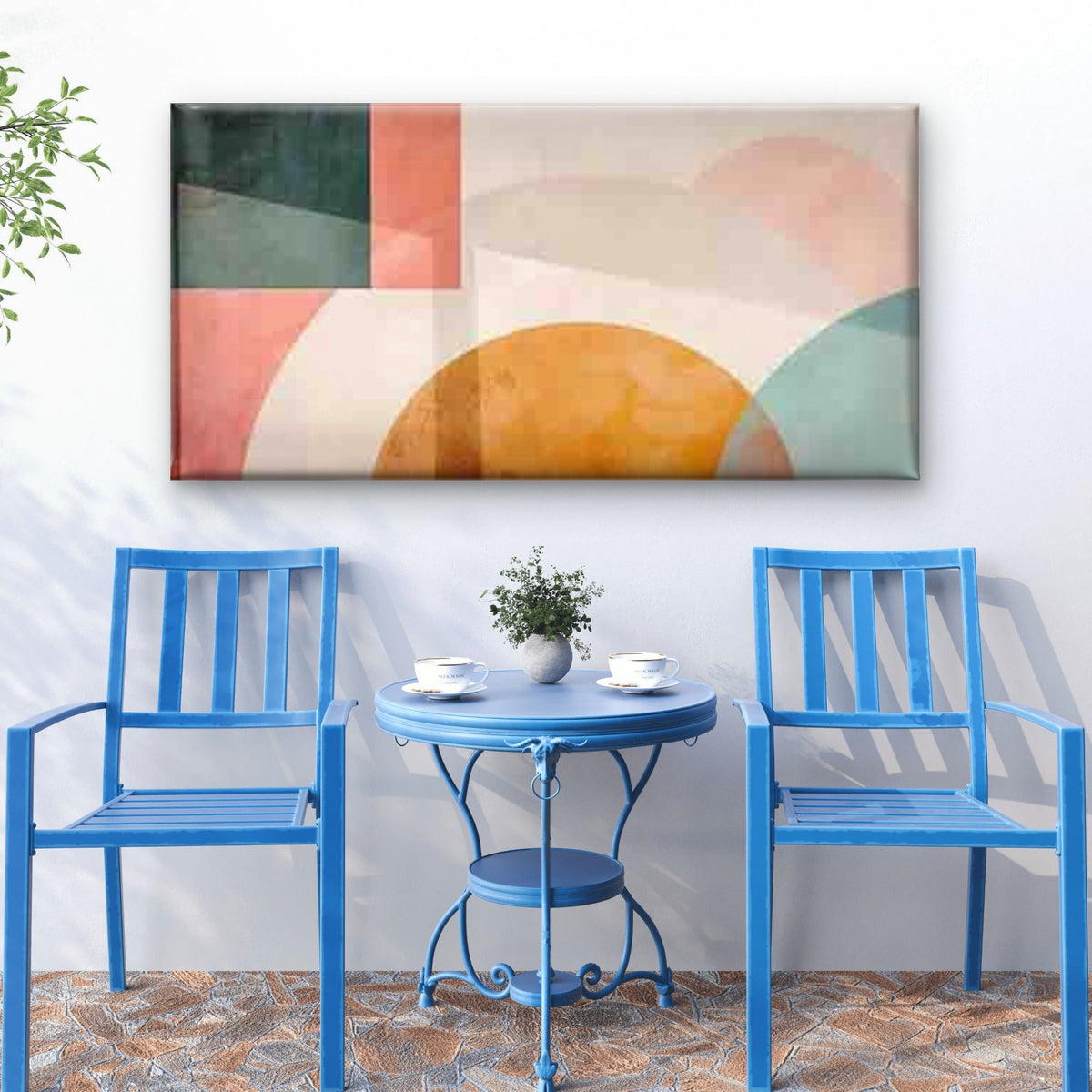 Modern Abstract Wall Art Canvas Office Home Room Framed 80x45cm