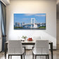 Rainbow Bridge Spanning Tokyo Wall Art Canvas Office Home Room Framed 120x60cm