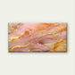 Abstract Pastel Pink Agate Wall Art Canvas Office Home Room Framed 80x45cm