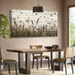 Modern Wildflower Butterfly Autumn Wall Art canvas office home room framed 120x60cm