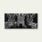 Monochrome Stripes Zebra Wall Art Canvas Office Home Room Framed 120x60cm