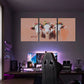 3pcs Cow with Flower Headbands Classic Design Metal Print Ready to Hang Art