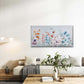 Featuring Delicate Wildflowers Wall Art Canvas Office Home Room Framed 80x45cm