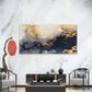 Swirls of Gilded Marble Wall Art Canvas Office Home Room Framed 120x60cm