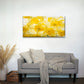 Bright Yellow Daffodil Flower Wall Art Canvas Office Home Room Framed 120x60cm