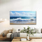 Waves and Seagulls Beach Wall Art Canvas Office Home Room Framed 120x60cm