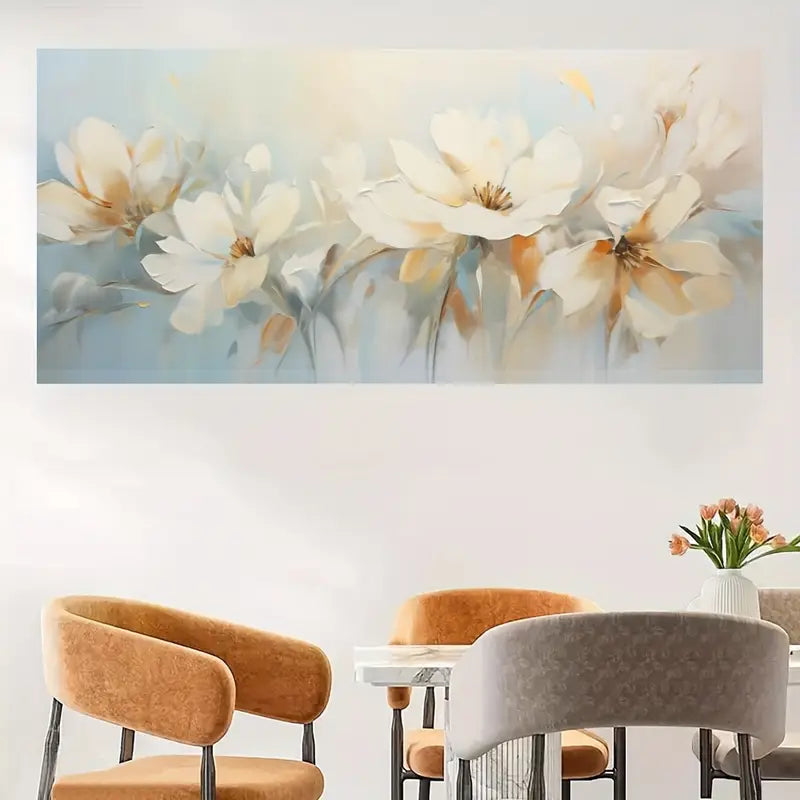 Abstract Magnolia Floral Painting Wall Art wall canvas office home room framed 120x60cm