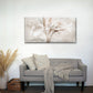Beige Boho Botanical Leaf Wall Art Canvas Office Home Room Framed 80x45cm