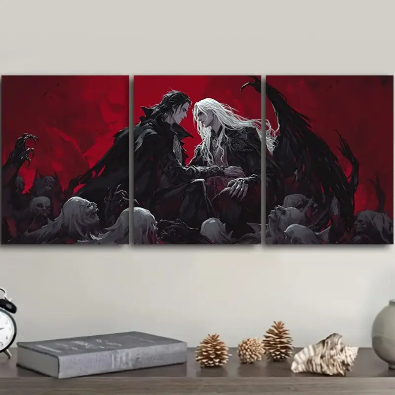 3pcs Castlevania Game Theme Metal Print Ready to Hang Art