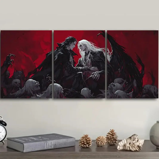 3pcs Castlevania Game Theme Metal Print Ready to Hang Art