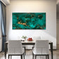 Emerald Gold Marble Art Wall Art Canvas Office Home Room Framed 120x60cm