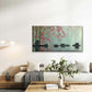 Pebbles & Cherry Blossoms Wall Art Canvas Office Home Room Framed 120x60cm