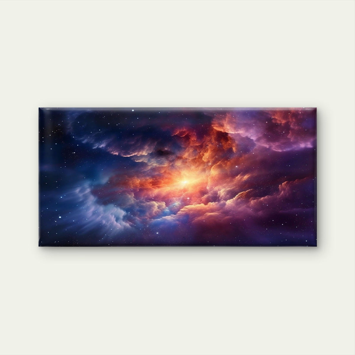 Cosmic Stellar Cloud Formation Wall Art Canvas Office Home Room Framed 120x60cm