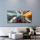 Abstract Lines Blur Speed Wall Art Canvas Office Home Room Framed 120x60cm