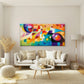 Colorful Abstract Forms Wall Art Canvas Office Home Room Framed 80x45cm
