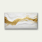 White Gold Marble Abstract Wall Art Canvas Office Home Room Framed 120x60cm