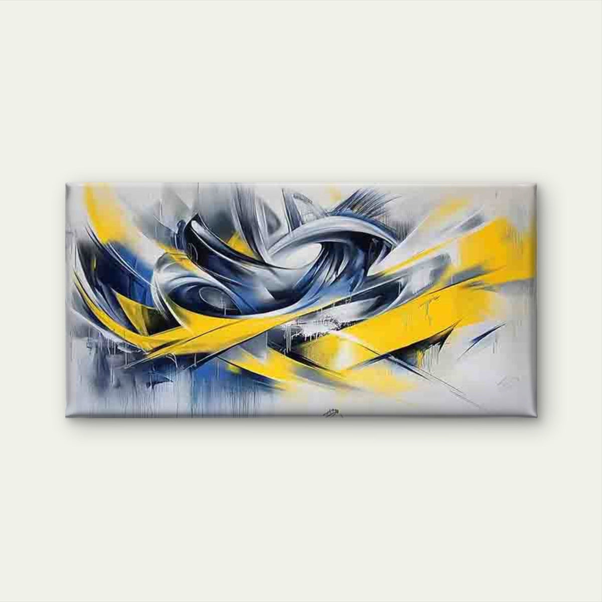 Dynamic Abstract Art Wall Art Canvas Office Home Room Framed 120x60cm