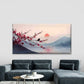 Japanese Abstract Cherry Blosso Wall Art Canvas Office Home Room Framed 80x45cm