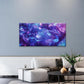 Abstract Purple Amethyst Wall Art Canvas Office Home Room Framed 80x45cm