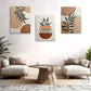 3pcs Modern Minimalist Geometric Patterns Abstract Metal Print Ready to Hang Art