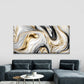 Abstract Black And Gold Marble Wall Art Canvas Office Home Room Framed 80x45cm