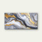Gilded Marble Fluid Art Wall Art Canvas Office Home Room Framed 80x45cm