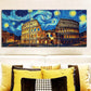 3pcs Starry Night Colosseum Metal Print Ready to Hang Art