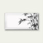 Black Ink Bamboo Stalks Art Wall Art Canvas Office Home Room Framed 120x60cm