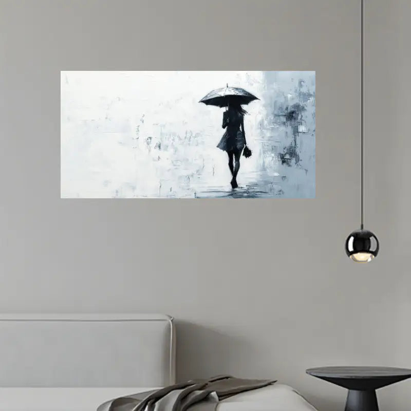 A Woman with An Umbrella Wall Art wall canvas office home room framed 120x60cm