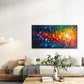 Abstract A Rainbow of Colors Wall Art Canvas Office Home Room Framed 120x60cm