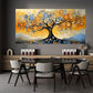Tree of Life with Vibrant Abstract Design with Swirling Patterns & Colorful Orbs Wall Art wall canvas office home room framed 120x60cm