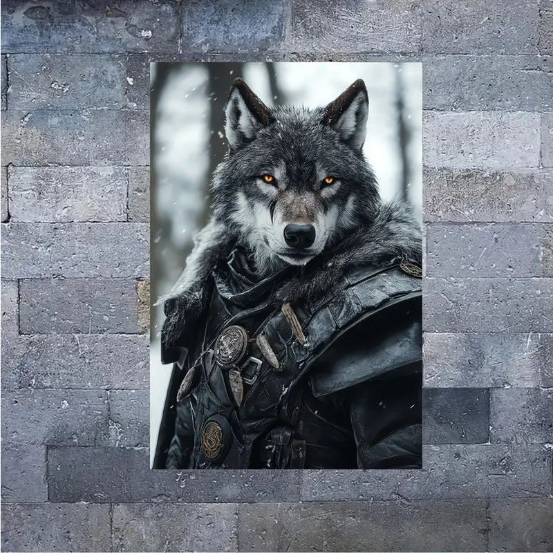 Half-Wolf Gamer Canvas Art Print 100% Australian Made 40x60cm Stretched Canvas Ready to Hang