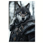 Half-Wolf Gamer Canvas Art Print 100% Australian Made 40x60cm Stretched Canvas Ready to Hang