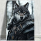 Half-Wolf Gamer Canvas Art Print 100% Australian Made 40x60cm Stretched Canvas Ready to Hang