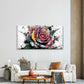Rose Crafted from Comic Book Wall Art Canvas Office Home Room Framed 120x60cm