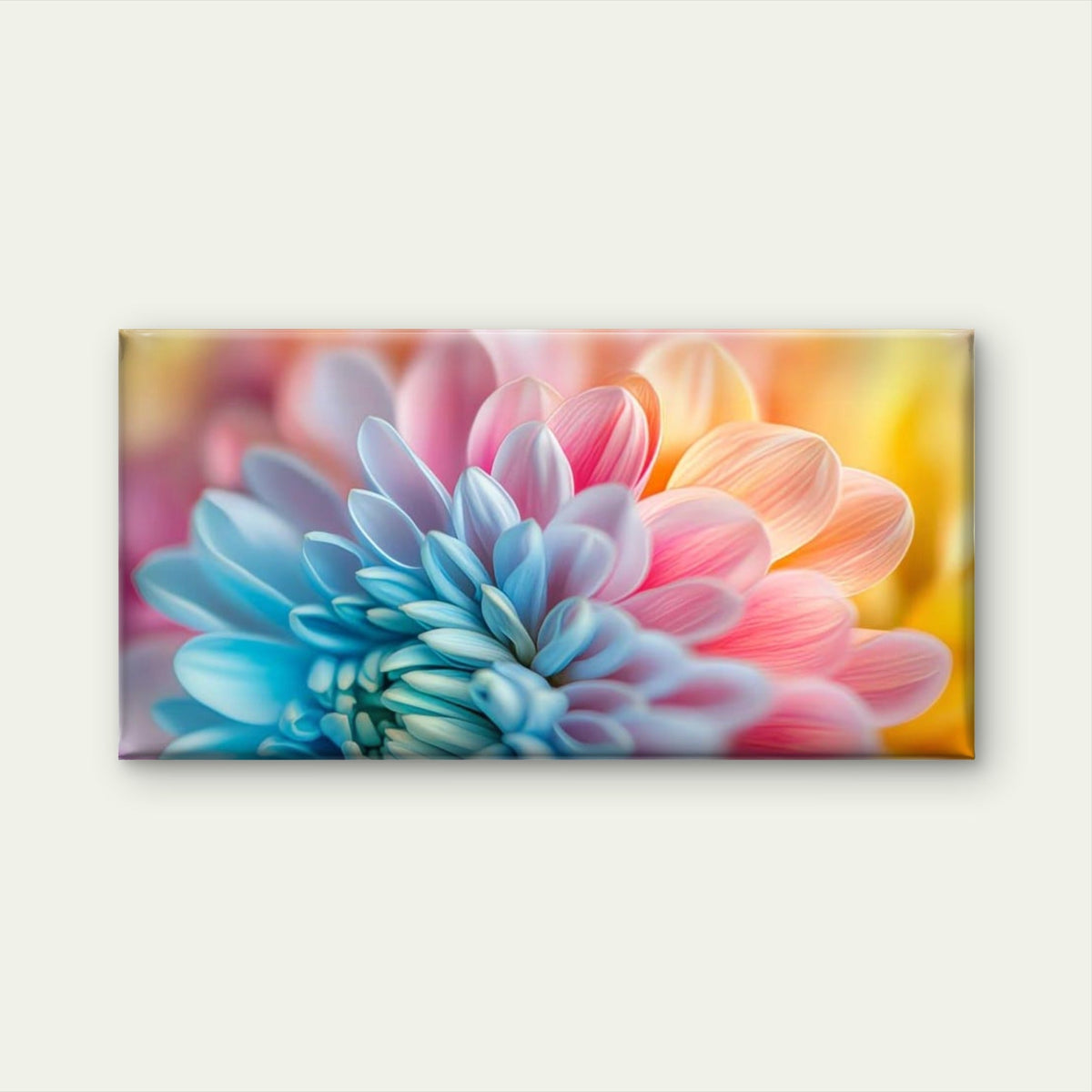 Colorful Flower Bloom Wall Art Canvas Office Home Room Framed 80x45cm